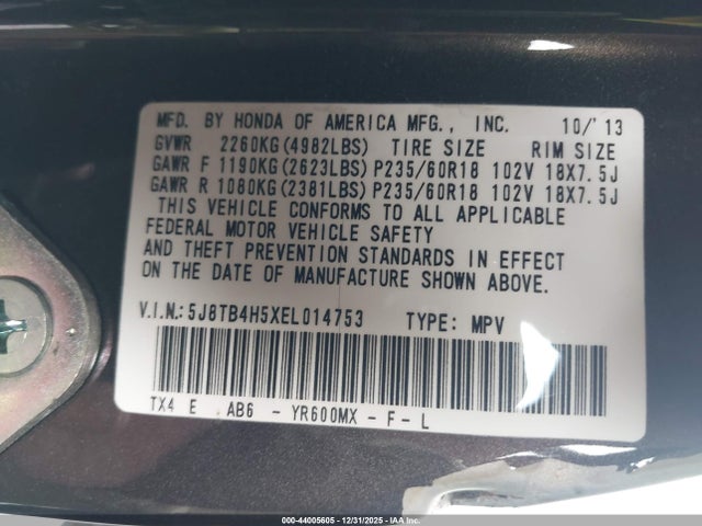 2014 ACURA RDX 5J8TB4H5XEL014753 Photo 8