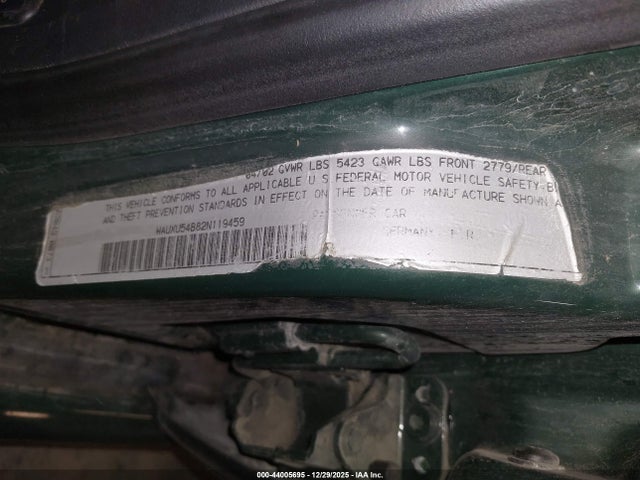 2002 AUDI S6 WAUXU54B82N119459 Photo 8