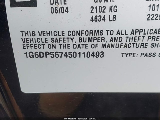 2005 CADILLAC CTS 1G6DP567450110493 Photo 8