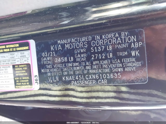 2022 KIA STINGER KNAE45LCXN6103635 Photo 8