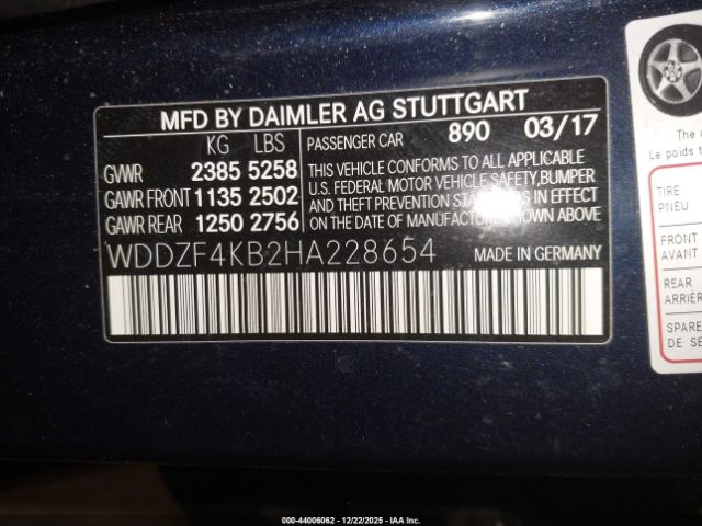 2017 MERCEDES-BENZ E 300 WDDZF4KB2HA228654 Photo 8