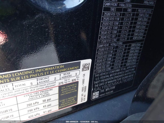 2019 LAND ROVER RANGE ROVER VELAR SALYB2EN5KA780855 Photo 8