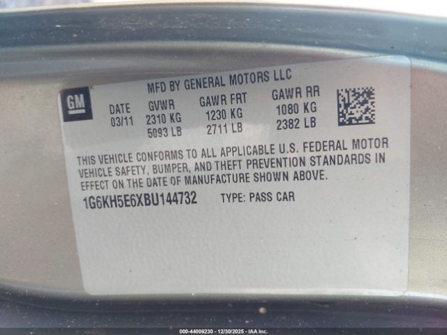 2011 CADILLAC DTS 1G6KH5E6XBU144732 Photo 8