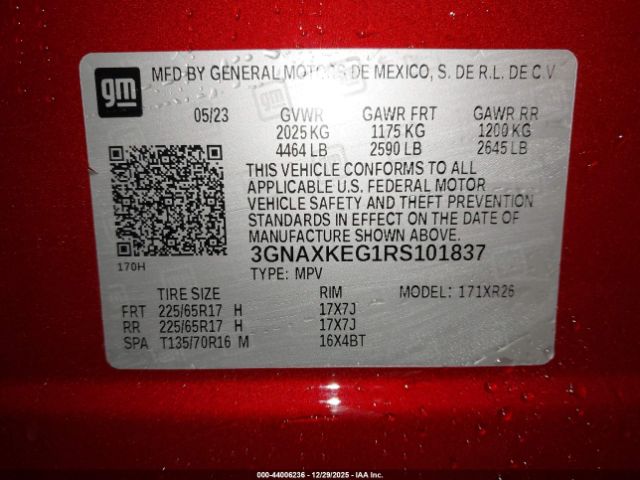 2024 CHEVROLET EQUINOX 3GNAXKEG1RS101837 Photo 8