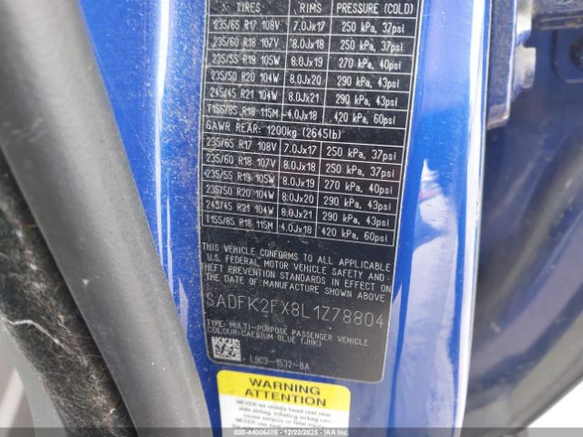 2020 JAGUAR E-PACE SADFK2FX8L1Z78804 Photo 8