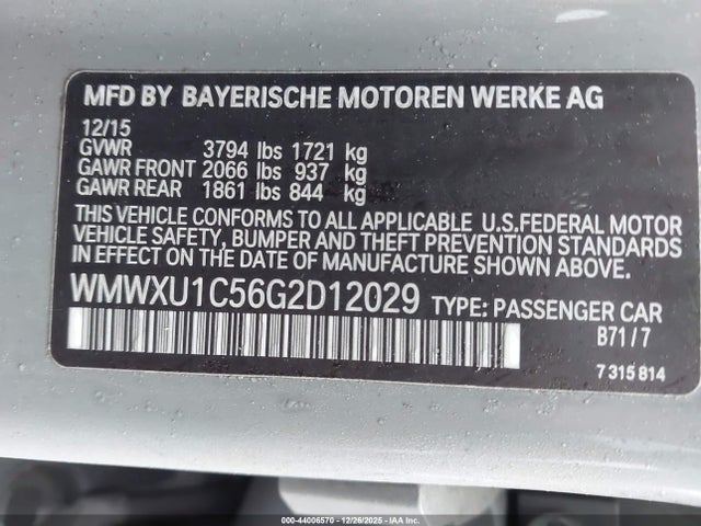 2016 MINI HARDTOP WMWXU1C56G2D12029 Photo 8