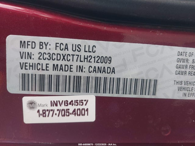 Dodge Charger R/t Rwd 2020 2C3CDXCT7LH212009 Image 9