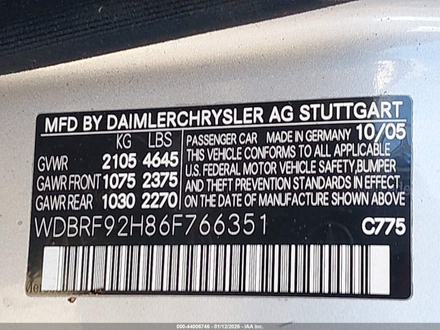 2006 MERCEDES-BENZ C 280 WDBRF92H86F766351 Photo 8