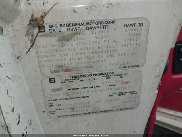 1987 CHEVROLET CORVETTE 1G1YY3181H5100326 Photo 8