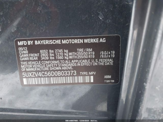 2013 BMW X5 5UXZV4C56D0B03373 Photo 8