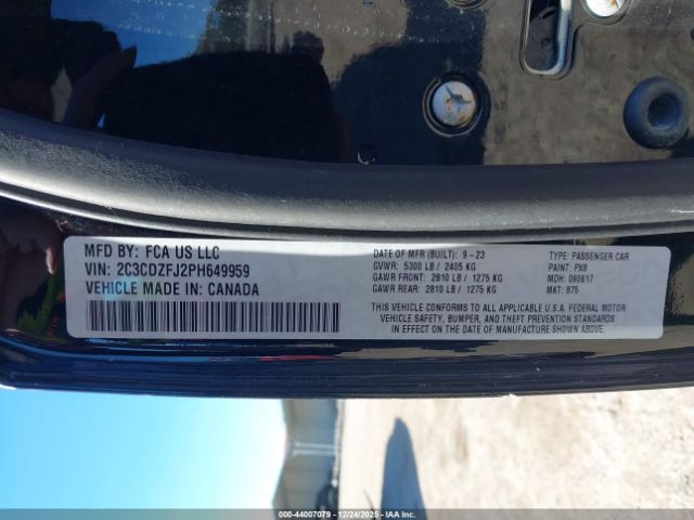 2023 DODGE CHALLENGER 2C3CDZFJ2PH649959 Photo 8