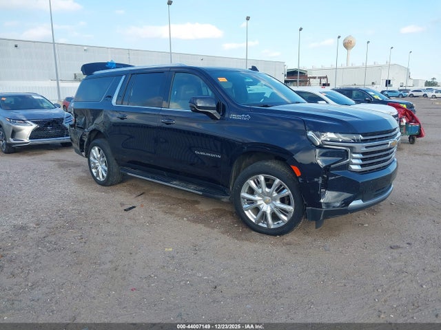 2022 Chevrolet Suburban 4wd High Country მანქანა იყიდება აუქციონზე, vin: 1GNSKGKT0NR256815, აუქციონის ნომერი: 44007149