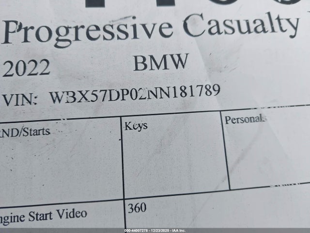 BMW X3 Xdrive30i 2022 WBX57DP02NN181789 Image 9