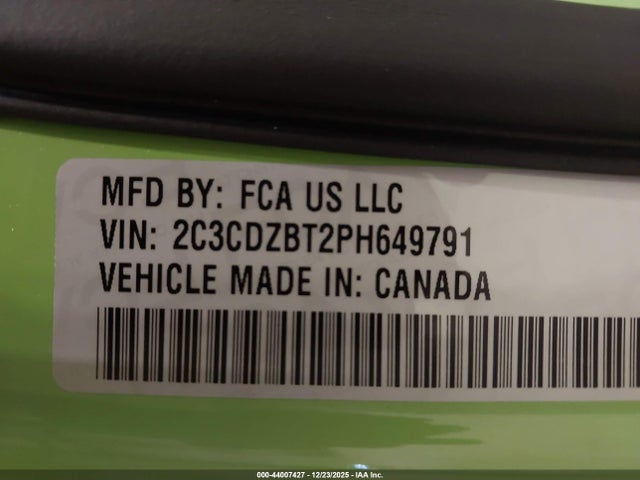 Dodge Challenger R/t 2023 2C3CDZBT2PH649791 Image 9
