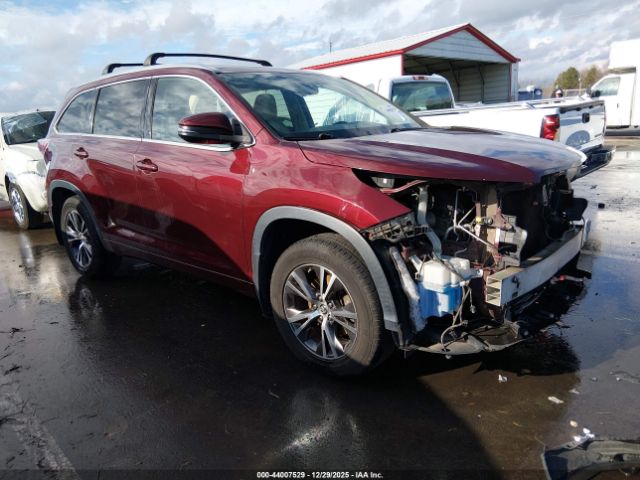 2016 TOYOTA HIGHLANDER 5TDJKRFH2GS332271