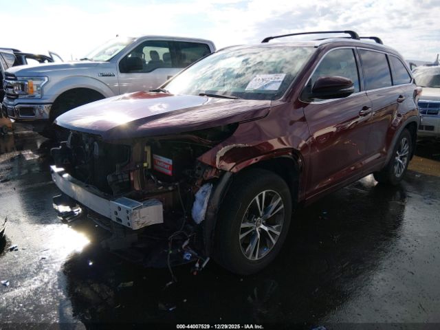 2016 TOYOTA HIGHLANDER 5TDJKRFH2GS332271 Photo 1