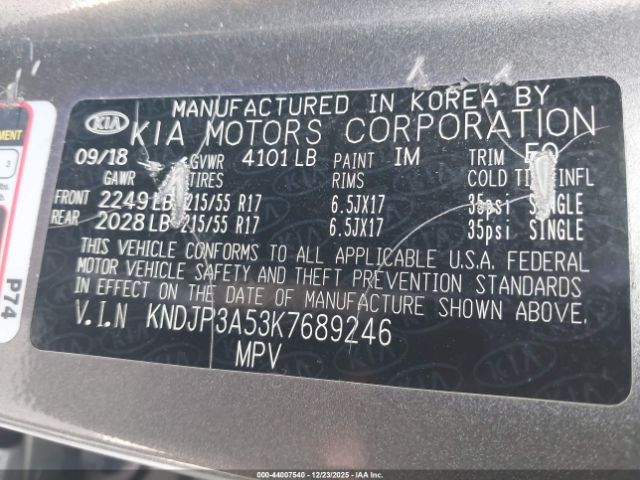 2019 KIA SOUL KNDJP3A53K7689246 Photo 8