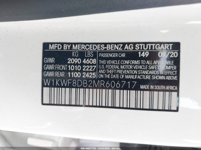 2021 MERCEDES-BENZ C 300 W1KWF8DB2MR606717 Photo 8