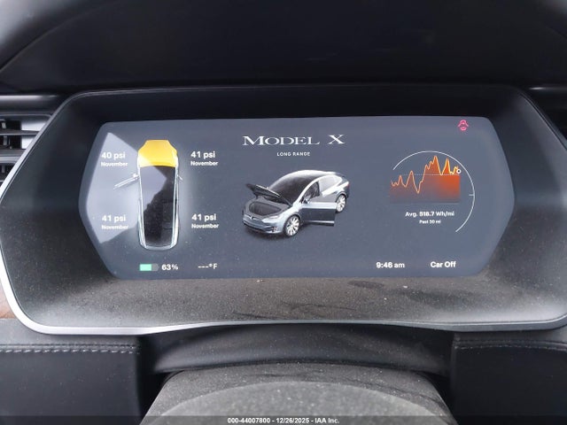 2019 Tesla Model X 100d/75d/long Range/standard Range მანქანა იყიდება აუქციონზე, vin: 5YJXCDE21KF190600, აუქციონის ნომერი: 44007800