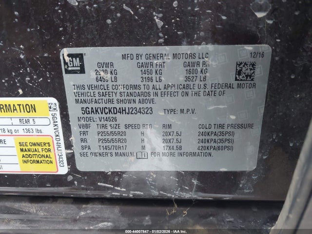 5GAKVCKD4HJ234323 Buick Enclave Premium