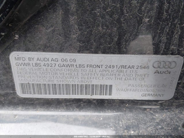 2010 AUDI A4 WAUFFAFL0AN002509 Photo 8