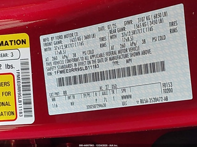 2025 FORD BRONCO 1FMEE0RR9SLB11183 Photo 8