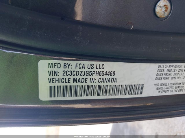 2023 DODGE CHALLENGER 2C3CDZJG5PH654469 Photo 8