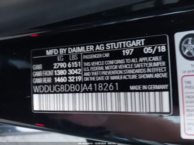 2018 MERCEDES-BENZ S 560 WDDUG8DB0JA418261 Photo 8