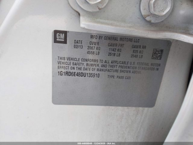 2013 CHEVROLET VOLT 1G1RD6E48DU135910 Photo 8