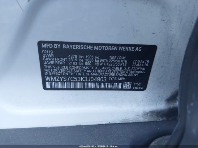 WMZYS7C53K3J04903 Mini Countryman Cooper