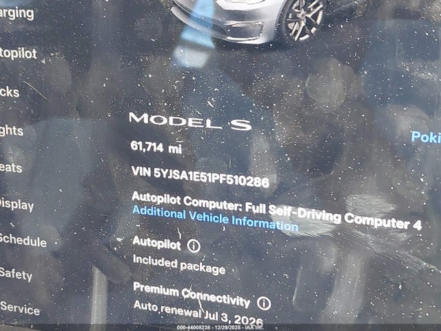 5YJSA1E51PF510286 Tesla MODEL S