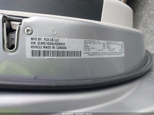 Продажа на аукционе авто 2020 Chrysler Voyager Lxi, vin: 2C4RC1DG9LR256918, номер лота: 44008345