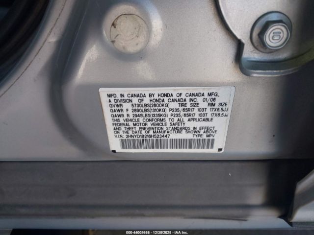 2006 ACURA MDX 2HNYD18216H523447 Photo 8