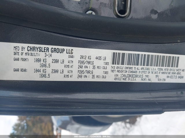 1C4NJCBA3ED801015 Jeep Compass Sport