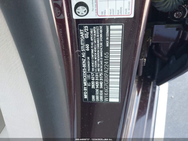 2023 MERCEDES-BENZ S 580 W1K6G7GBXPA224165 Photo 8