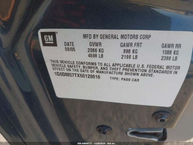 2006 CADILLAC CTS 1G6DM57TX60128616 Photo 8