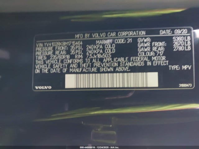 2021 VOLVO XC60 YV4102RK8M1715464 Photo 8