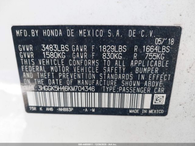 2019 HONDA FIT 3HGGK5H46KM704346 Photo 8
