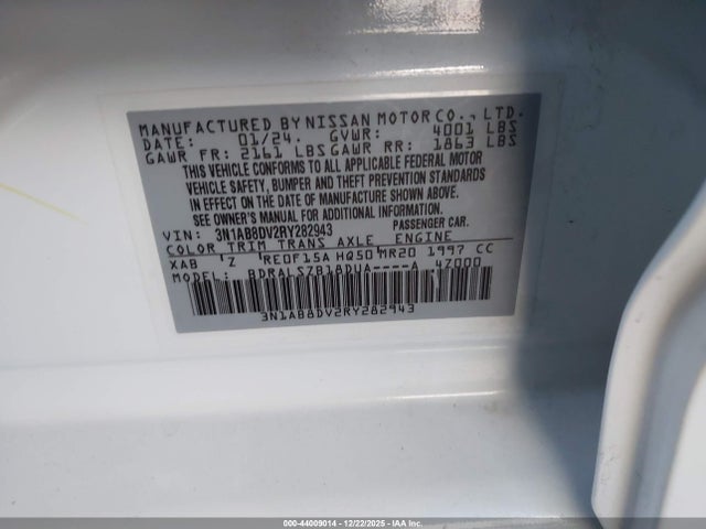 Nissan Sentra Sr Xtronic Cvt 2024 3N1AB8DV2RY282943 Image 9