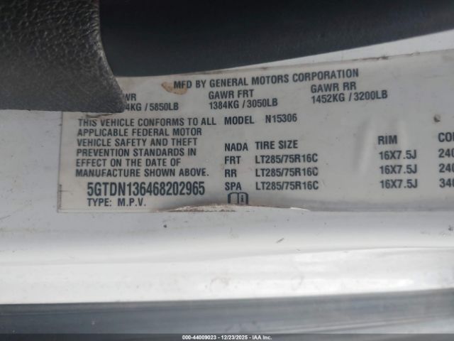 2006 HUMMER H3 SUV 5GTDN136468202965 Photo 8