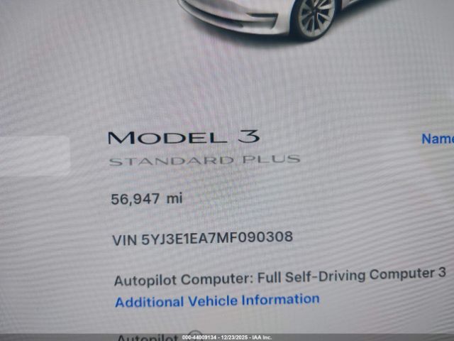 2021 TESLA MODEL 3 5YJ3E1EA7MF090308 Photo 6