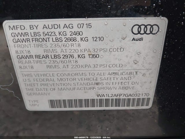 2016 AUDI Q5 WA1L2AFP7GA032170 Photo 8