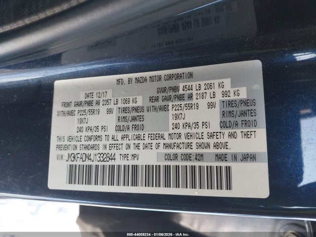 Mazda Cx-5 Grand Touring 2018 JM3KFADM4J1332844 Image 9