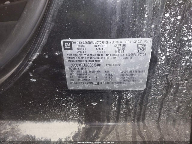 Chevrolet Silverado 1500 1lt 2016 3GCUKREC8GG378401 Image 9