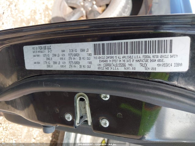 44009287 :رقم المزاد ، 1C6RR6KT4JS155266 vin ، 2018 Ram 1500 Express  4x2 5'7 Box مزاد بيع