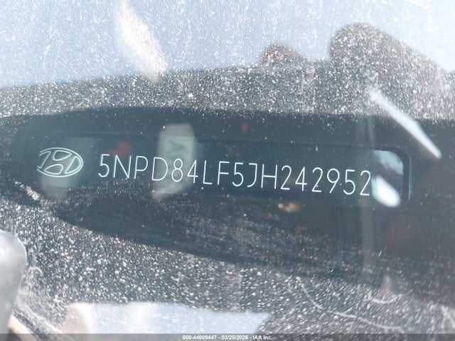 5NPD84LF5JH242952 Hyundai ELANTRA SEL