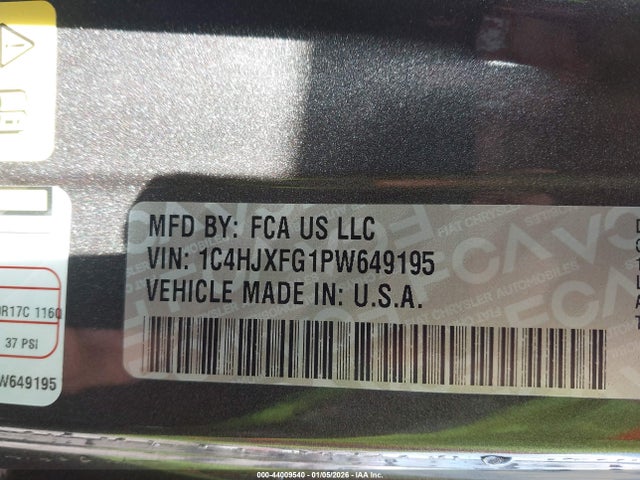 1C4HJXFG1PW649195 Jeep Wrangler 4-door Rubicon 4x4