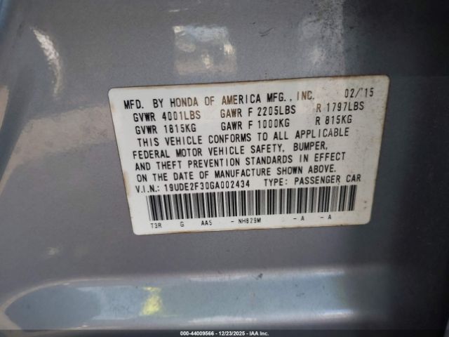 2016 ACURA ILX 19UDE2F30GA002434 Photo 8