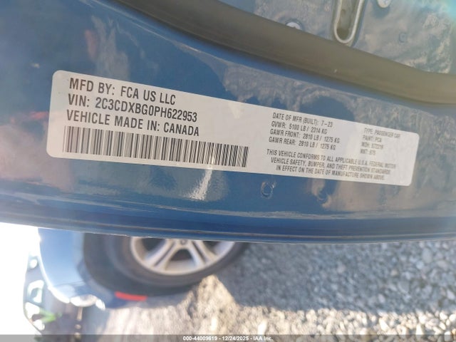 Продаж на аукціоні авто 2023 Dodge Charger Sxt, vin: 2C3CDXBG0PH622953, номер лоту: 44009619