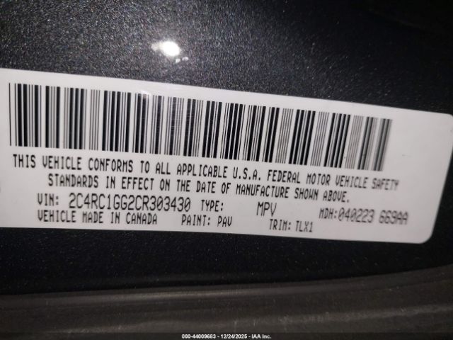 2012 CHRYSLER TOWN & COUNTRY 2C4RC1GG2CR303430 Photo 8